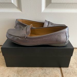 Women’s Coach Moccasins (Size 8) - Odette Metallic Tumbled BARELY WORN